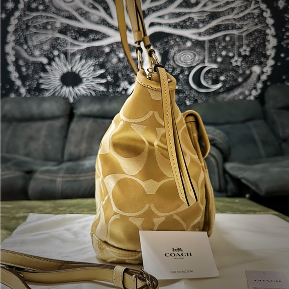 Vintage Y2K Coach Shoulder Bag beige color Shoulder Bag new without tags - Picture 17 of 17